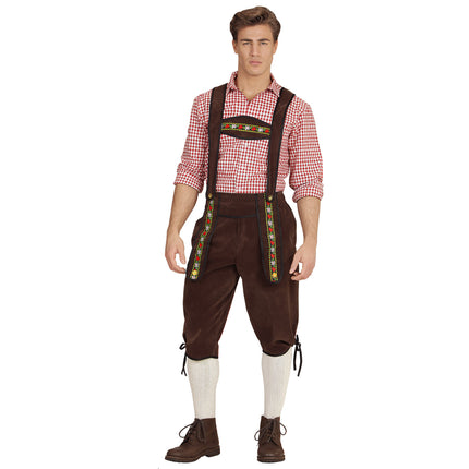 Oktoberfest Lederhosen Brun Mænd