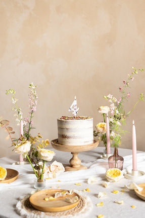 4 års kronblade til stearinlys 8 cm