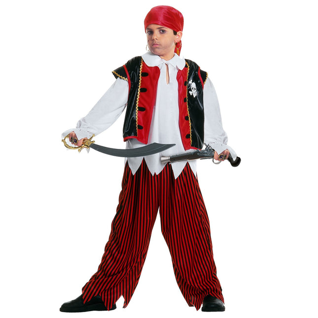 Piratkostume dreng 4 dele
