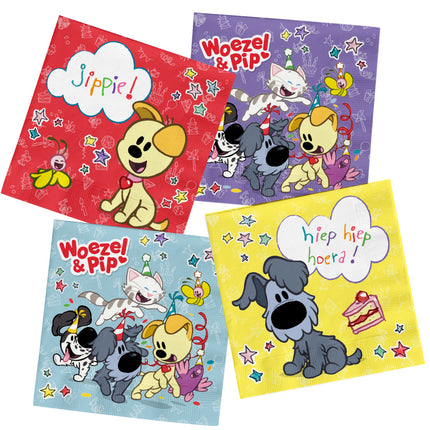 Woezel En Pip Servietter 33cm 20stk
