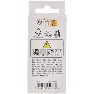 Stearinlys Pastel Figur 7 Flerfarvet