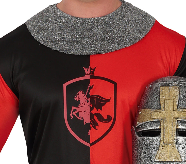 Ridderkostume blå rød mænd