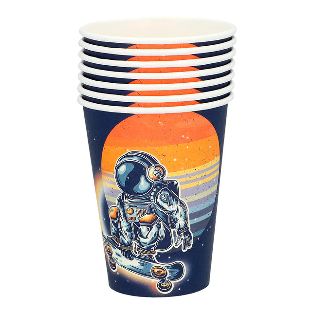 Space Party Cups Paper 21cl 8stk