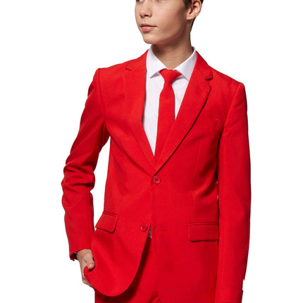 Rød dragt dreng teenager <tc>OppoSuits</tc>