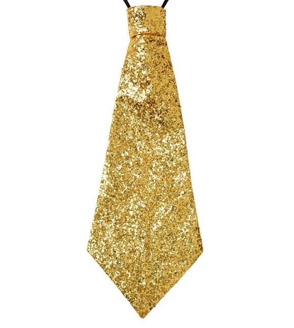 Guld slips glitter med elastik