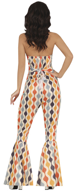 Disco 70S Jumpsuit Farvet til damer