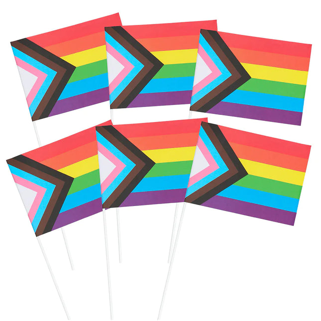 Bølgeflag Pride 14 cm