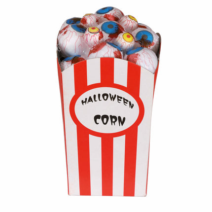 Halloween-popcornskål med øjenkugler 16 cm