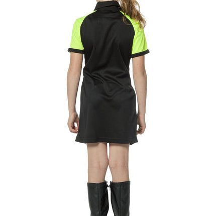 Politikjole Sort Gul Pige