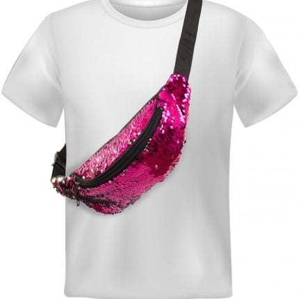 Hip bag Pink Pailletter