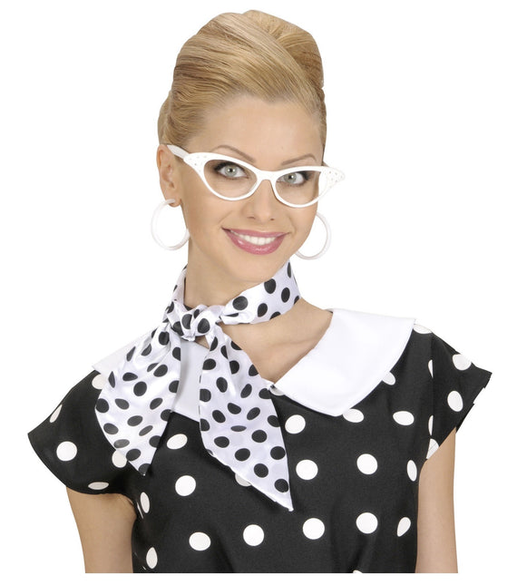 Hvidt sort tørklæde