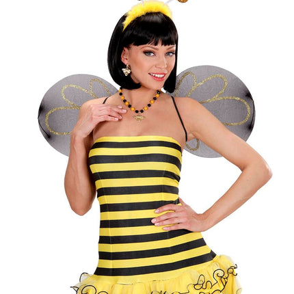 Discoballs med gyldent pandebånd