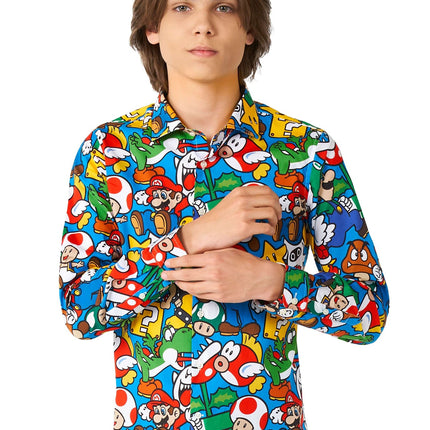 Super Mario skjorte dreng teenager <tc>OppoSuits</tc>