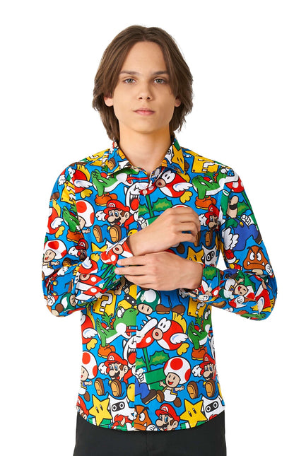 Super Mario skjorte dreng teenager <tc>OppoSuits</tc>
