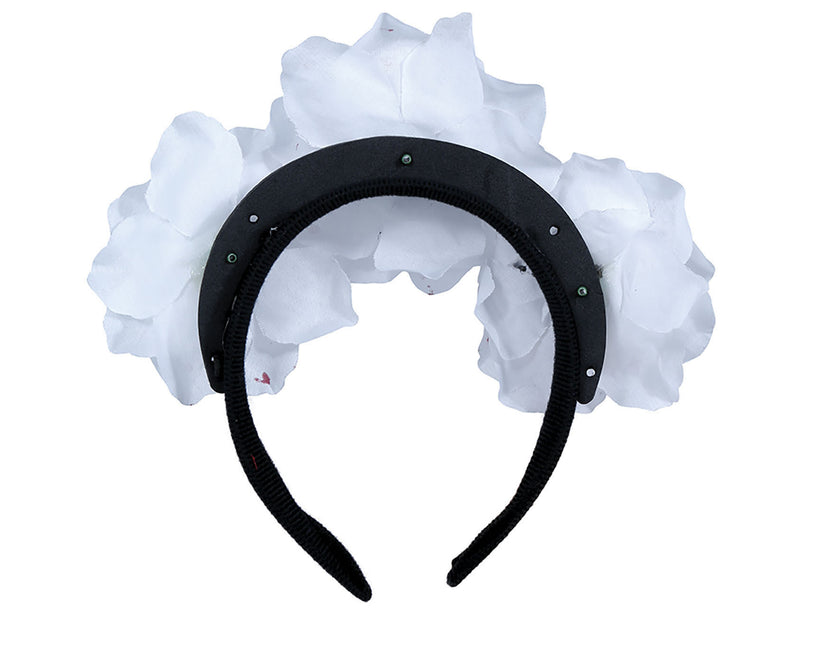 Hårbånd med blodige blomster