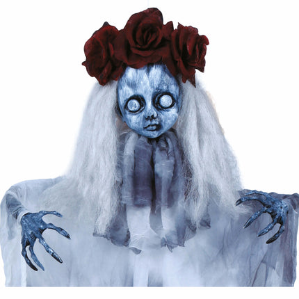 Halloween dukke spøgelsespige 1m