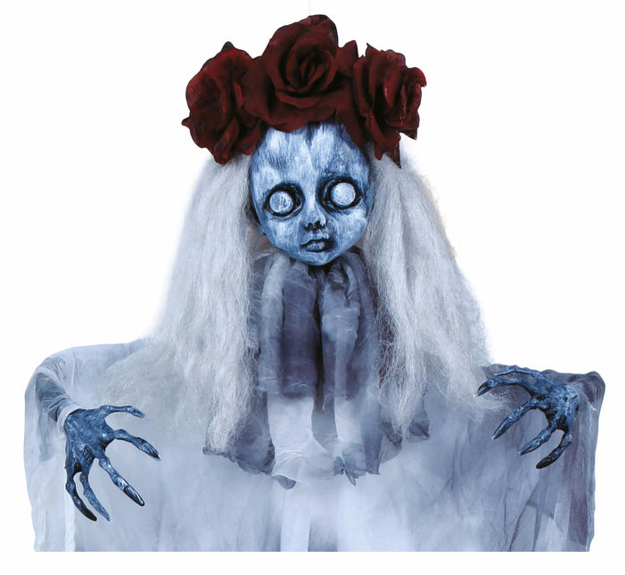 Halloween dukke spøgelsespige 1m