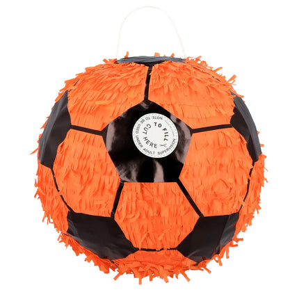 Fodbold-pinata orange