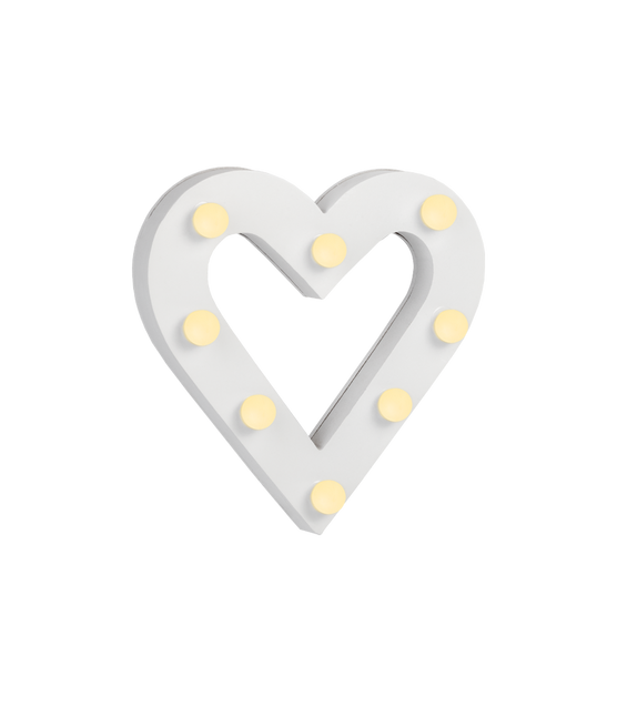 Hvidt lys-hjerte