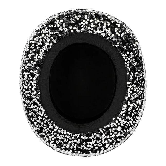 Pailletter til sølvhat