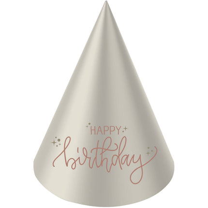 Happy Birthday Party Hats 6 stk