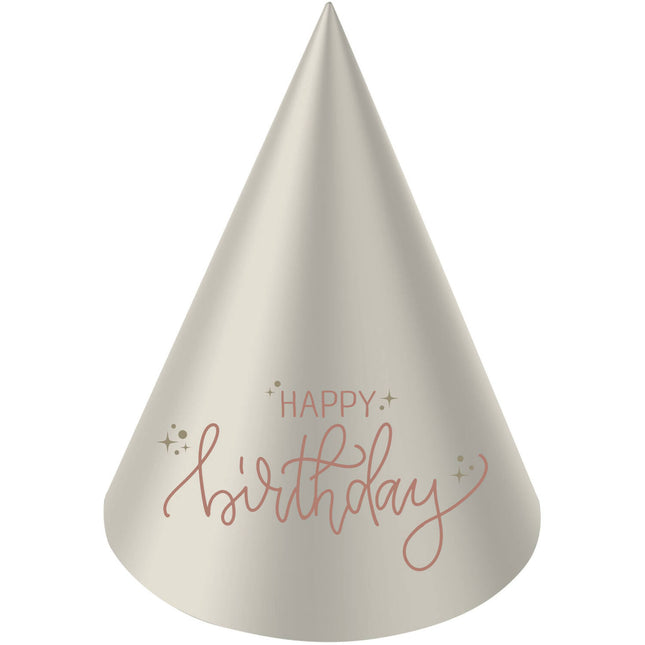 Happy Birthday Party Hats 6 stk