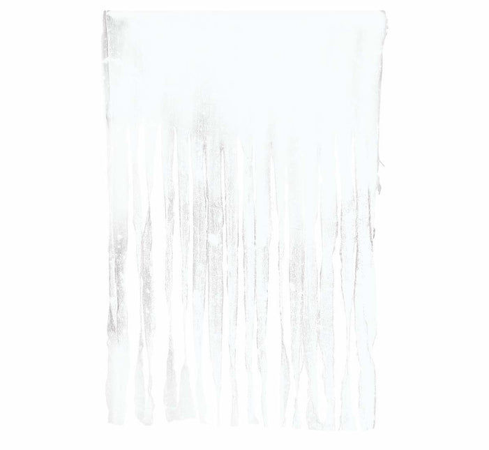 Hvidt dørforhæng 2m