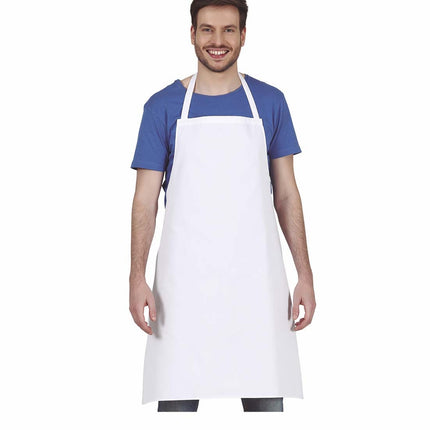 Hvidt kokkeforklæde