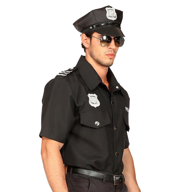 Police Blouse Black Men