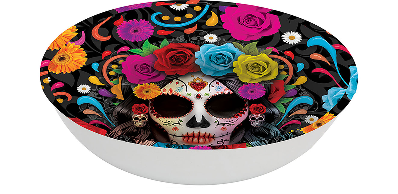 Halloween-skål med kranium 32 cm