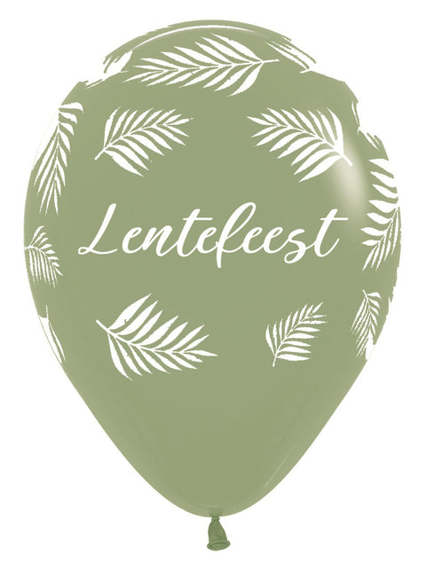 Ballonnen Lentefeest Palms Eucalyptus 30cm 25st