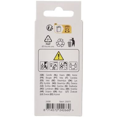 Stearinlys Pastel Figur 6 Flerfarvet