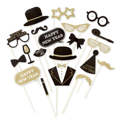 Happy New Year Photo Props 20 stk
