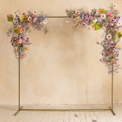 Guldbaggrundsramme firkantet 2m