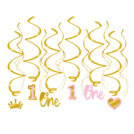 1 års hængende dekoration pige 70 cm