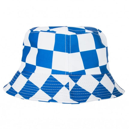 Fiskerhat blå/hvid blokeret