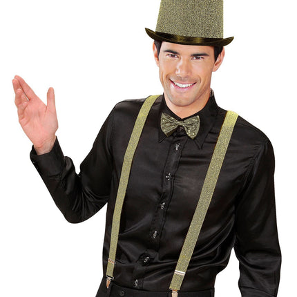 Sort-guld seler med glitter