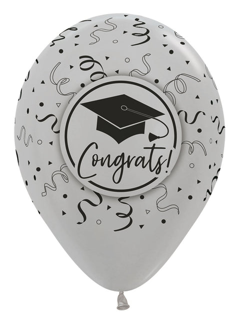 Balloner Congrats Graduation Mix 30cm 25stk