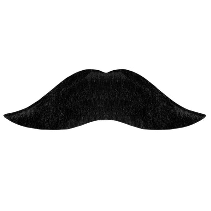 Sort falsk overskæg stort
