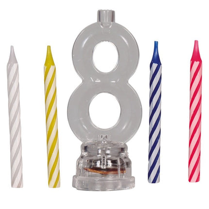 Lysestage 8 år Led 13cm