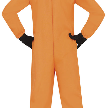 Astronautdragt orange barn