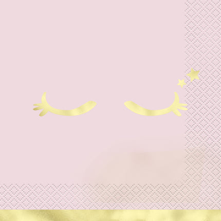 Unicorn Servietter Guld Pink 16 stk