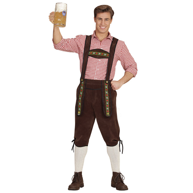 Oktoberfest Lederhosen Brun Mænd