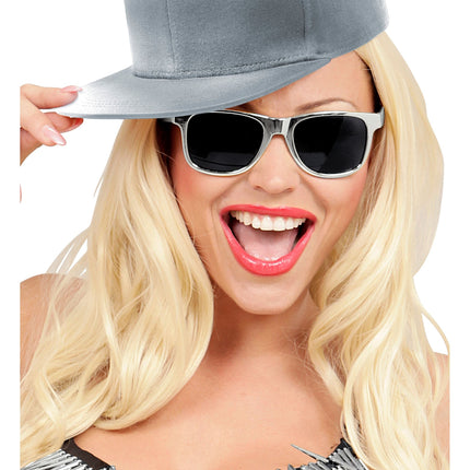 Sølvfarvede briller