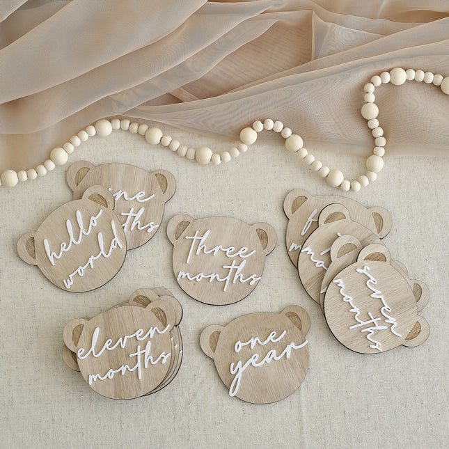 Milepælskort med bjørn 13 stk