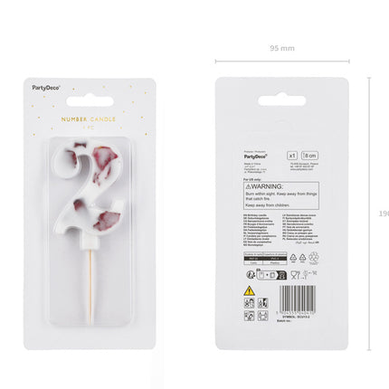 2 års stearinlysblade 8 cm