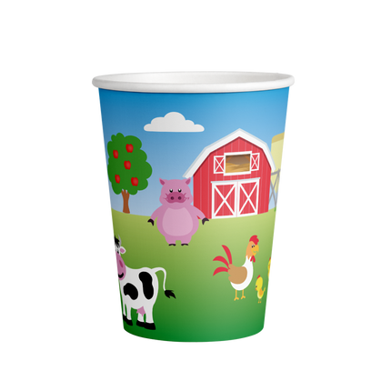 Farm Cups 9cm 8stk