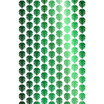 Hawaii dørforhæng Grønne palmeblade 2m