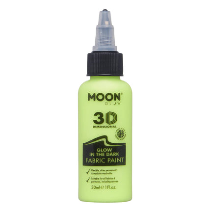 Moon Glow Glow i mørke stofmaling gul 30 ml