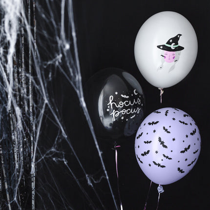 Halloween-balloner Hokus Pokus 30 cm 50 stk
